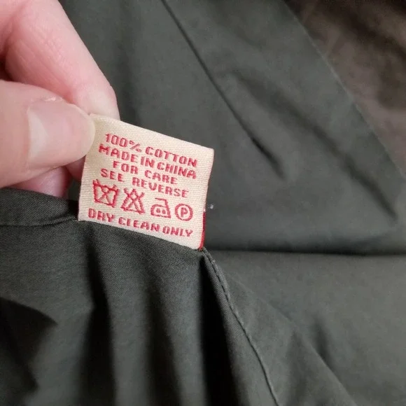 Green asymmetrical utility jacket w embroidery - Picture 8 of 8